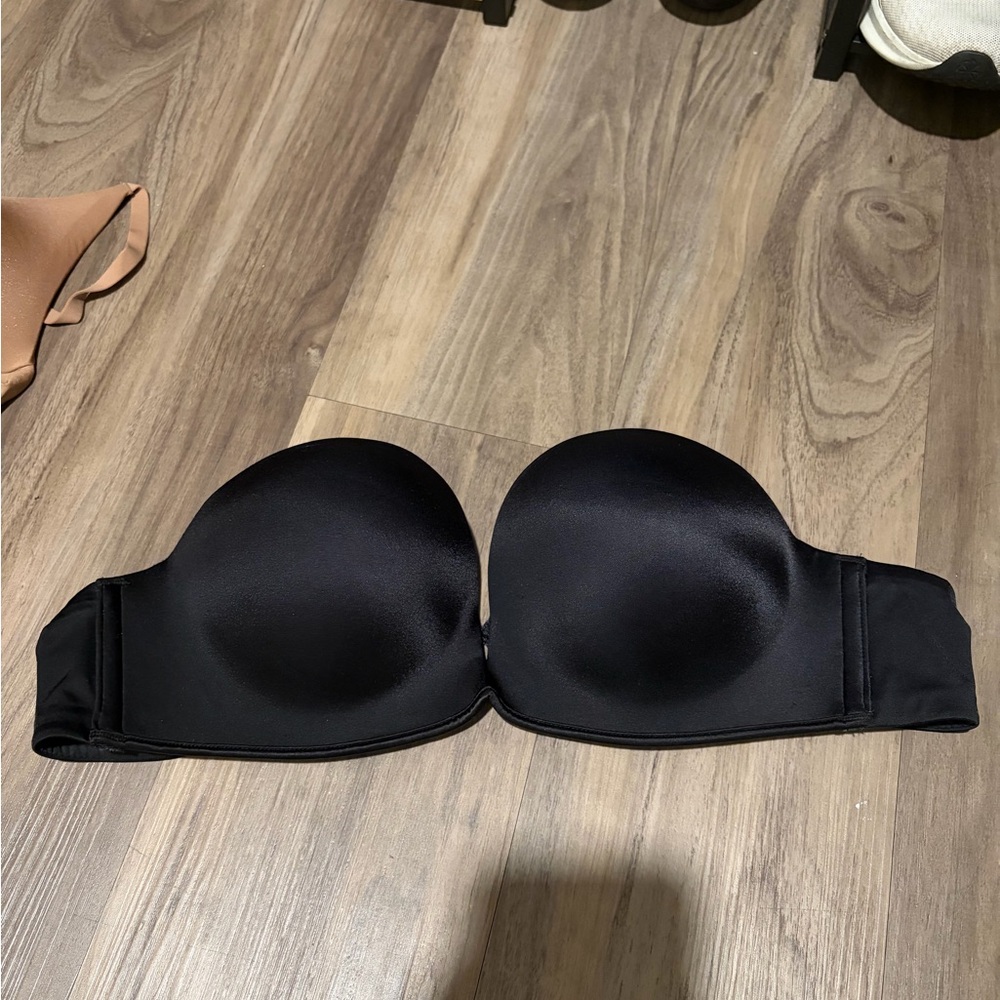 Victoria's Secret Black Strapless Smooth Bandeau Bra